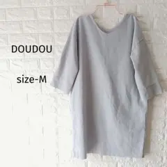 300円〜 DOUDOU スエード調 チュニック ワンピース ゆったり Мのサムネイル