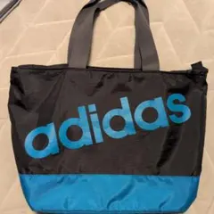 adidas トートバッグ ブラック/ブルー
