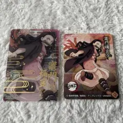 鬼滅の刃　ステンドグラスカード　ステッカー