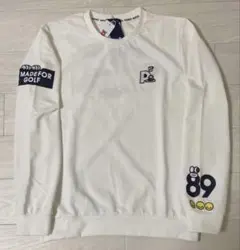 パーリーゲイツ どうしちゃったPGスウェット日本製 ホワイト サイズ4 M