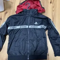 アディダス　ナイロンジャケット　黒　150㎝　ジャンパー　ブルゾン