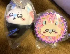 ちいかわ手作りおやつチャーム寿司フィギュアキーホルダーガチャモモンガ2点セット