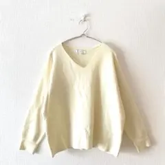 ☆【ロペピクニック】ニット セーター Vネック 長袖 無地 シンプル 40