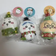 ちいかわ サンタさんだ！持ちますマスコット ちいかわハチワレうさぎ3