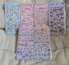 正規品ボンボンドロップシールサンリオ4種　コットンパフィーサンリオ2種