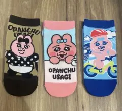 ★おぱんちゅうさぎ 靴下3足組 23-25cm しまむらのサムネイル
