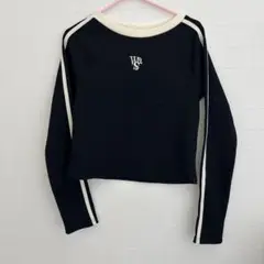 レディー　ブラック長袖Tシャツ　ニット　Fサイズ