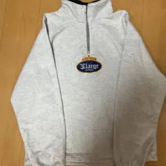 最終値下げ　xlarge クラウンハーフジップスウェット
