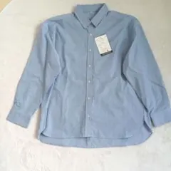 SUNNY HOUSE 長袖シャツ L ブルー 青 しまむら