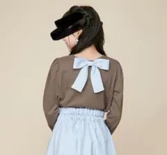 バックリボンロンT