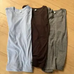 GU リブ長袖Tシャツ 3枚セット Lサイズ