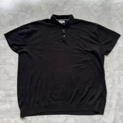 タ*オ様 【3XL】NEXT 半袖ニットポロシャツ 黒 大きいサイズ ゆるだぼのサムネイル