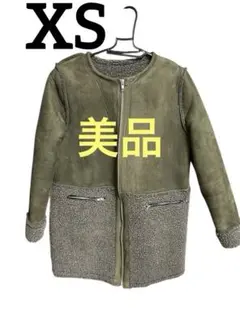 【美品】レディース　コート　アウター　ボア　コート　ムートン