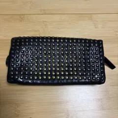 パトリックステファン・スタッズ付き長財布 ブラック レザーのサムネイル