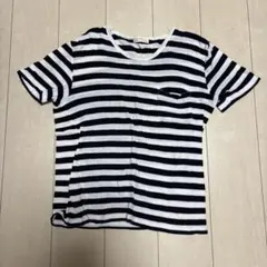 BACK NUMBER ストライプ 半袖Tシャツ Mサイズ