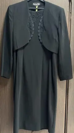 TOKYO IGIN ブラックフォーマル レース装飾 ワンピースボレロ２点セット