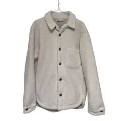 ZARA フリースシャツジャケット S-M クリーム