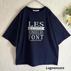 新品　フロントBIGロゴTシャツ　ルノンキュール　ネイビー