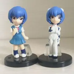 新世紀エヴァンゲリオン　バンダイ トリコレ!　フィギュア 綾波レイ 2体