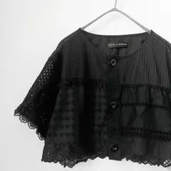 【TORI-TO × BEAMS BOY】レイヤードシャツ 黒