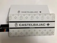 新品未使用 タグ付き カステルバジャック Wプリント牛革 ゴールド家紋
