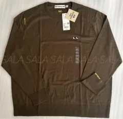 ユニクロ　アニヤハインドマーチ　メリノクルーネックセーター　３ＸＬ　オリーブ