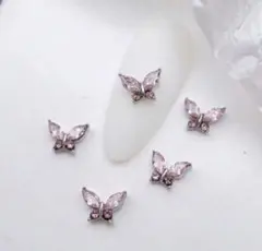 ネイル パーツ 蝶 ピンク