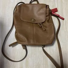 (美品)coach キャメル　リュック
