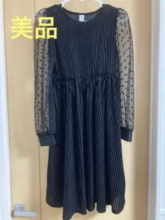 ワンピース　ドレス　フォーマル ブラック 卒業式　入学式　発表会　おしゃれ着