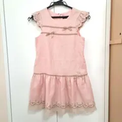 ポンポネット　ピンク　ワンピース