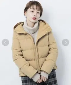 アーバンリサーチSonny Label リバーシブルショートダウン　ベージュ