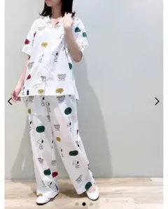 タグつき　GELATO PIQUE スヌーピー　上下セット　ルームウエア