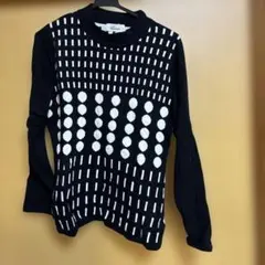 Catolin 長袖 モックネック ニット ブラック ホワイト