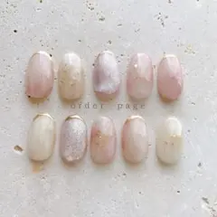 ニュアンスネイル マグネット ネイルチップ ハンドメイド