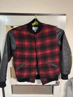 マ*。様 Columbia スタジャン XL レッド・ブラックチェック