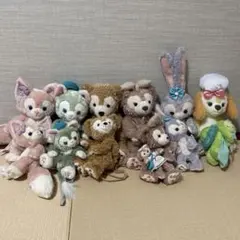 ダッフィフレンズほぼフルセット　ぬいぐるみ&ポシェットセット