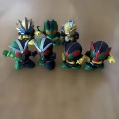 仮面ライダー ミニフィギュア 6体セット