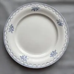 専用❣️フランス サンタマン ブルーのカーネション オーバルプレート 大皿　他同梱 アンティーク ラヴィエ オーバル皿 フランス サンタマン製 SAINT