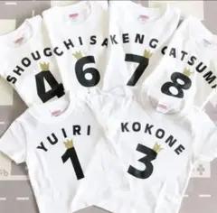 名入れTシャツ　番号　誕生日Tシャツ