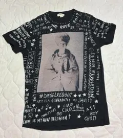 DIESEL 黒半袖Ｔ　レディースＳサイズ　グラフィックＴ　ディーゼル