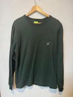 huf ダークグリーン 長袖カットソー　古着