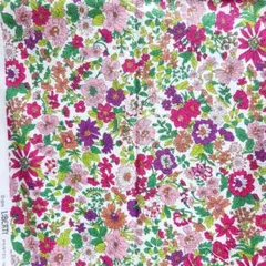 リバティ エミリー 帆布 カラフル 花柄 ビタミンカラー 赤 紫 緑 ピンク
