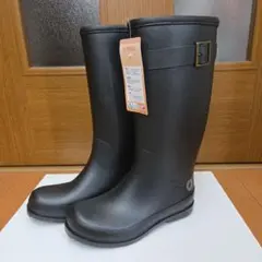 ブラックバックル付き長靴　Sサイズ　レディース