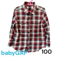 babyGAP ベビーギャップ　チェック柄 長袖シャツ 100cm