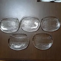 ✨昭和レトロ✨ガラス製デザート皿5枚セット