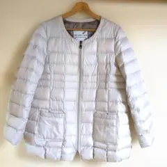 BuretteClub軽量ダウンジャケット キルティング ホワイト