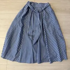 VIS ストライプギャザースカート Sのサムネイル