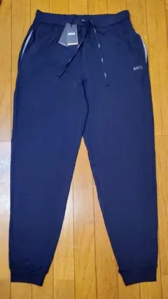 ヒューゴボス　新品　メンズ　スウエットパンツ(グレー/ネイビーM)