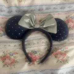 ネイビー スパンコール カチューシャ