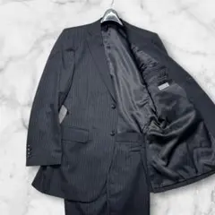 ユキトリイ　スーツ　セットアップ　ダークグレー　A7　シャドウストライプ